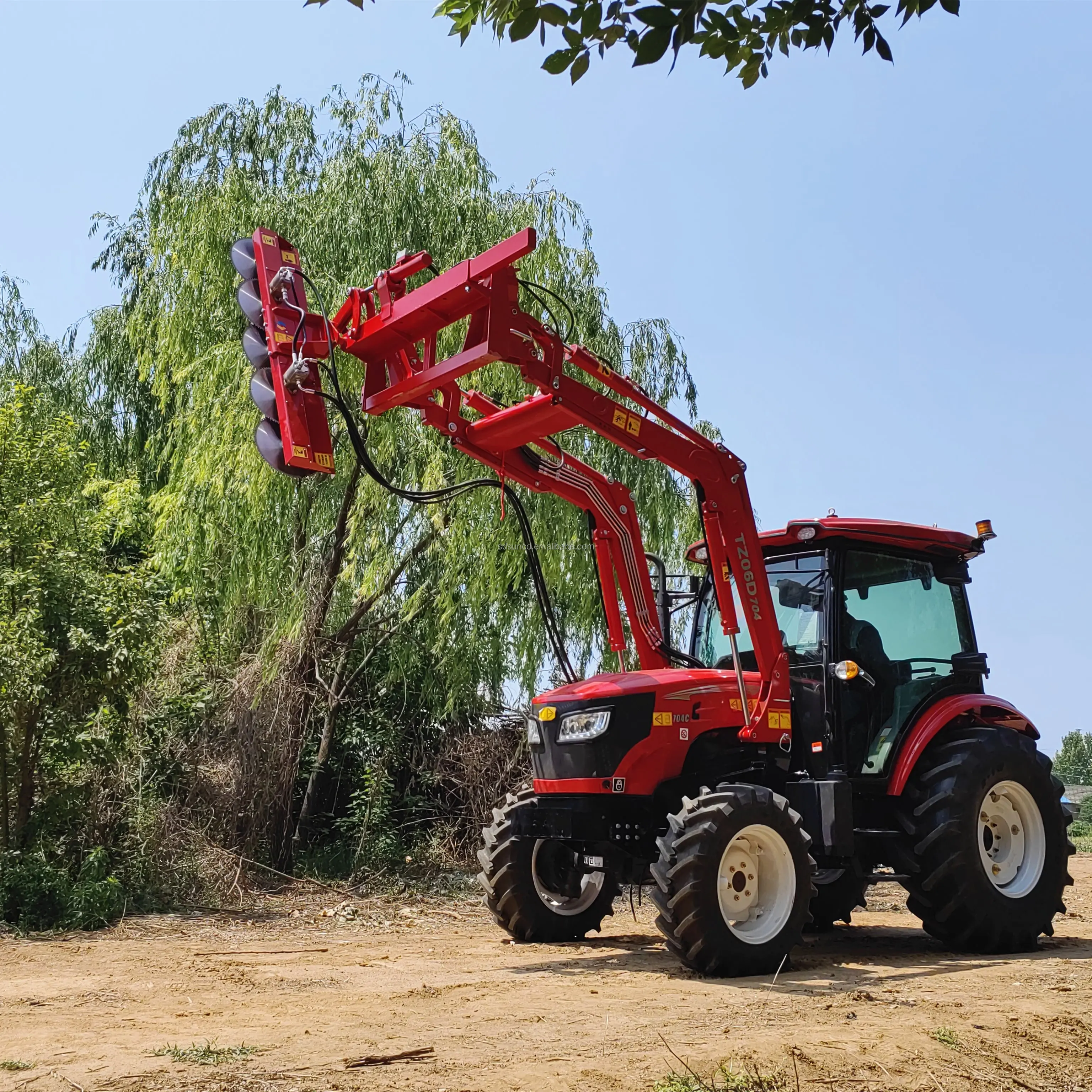 Forestry Machines Lovol Tractor Front End Loader Mounted Hedge Trimmer Implements