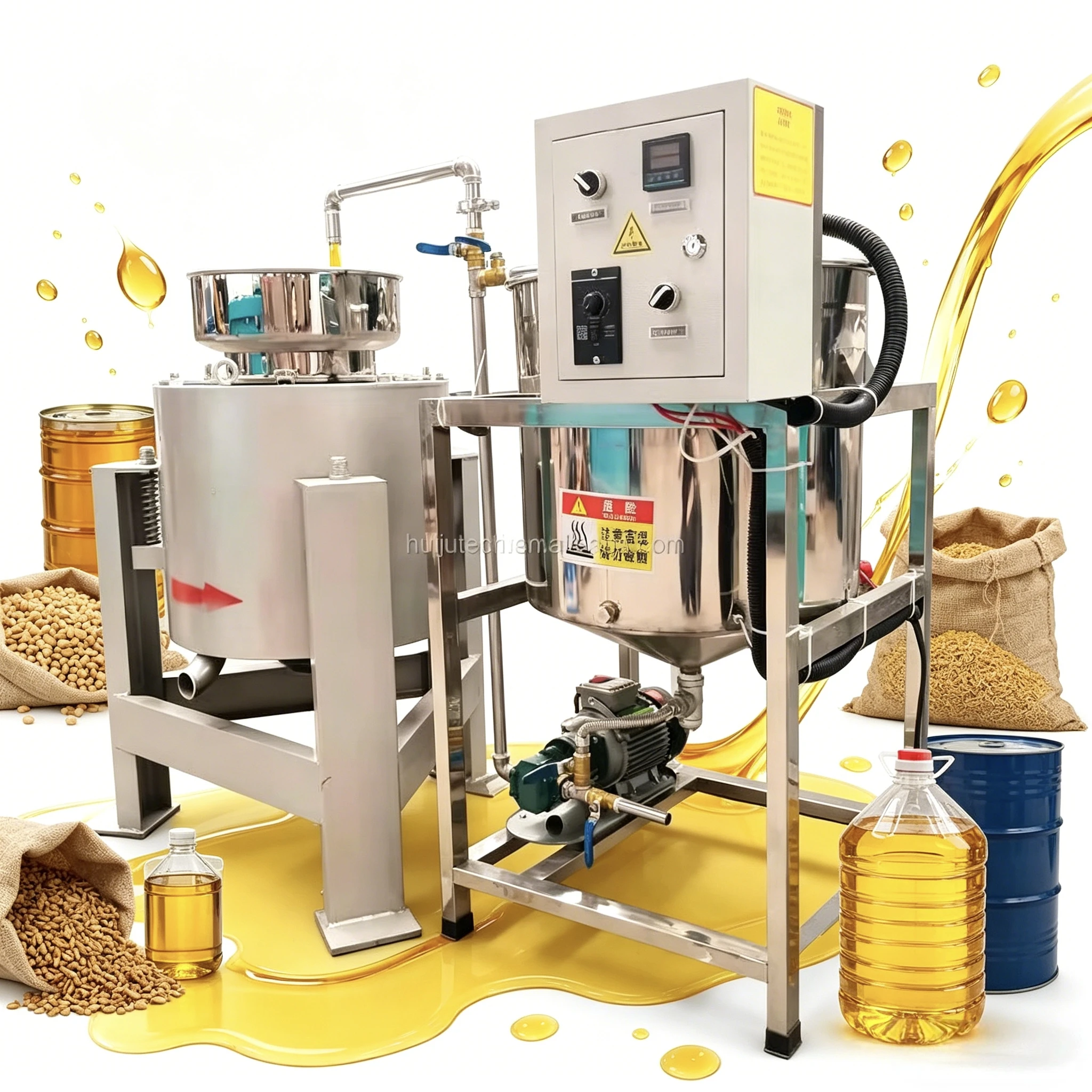 Automatic New Edible Oil Filter Machine for Sunflower Soybean Sesame Oil Purifier CE Certified