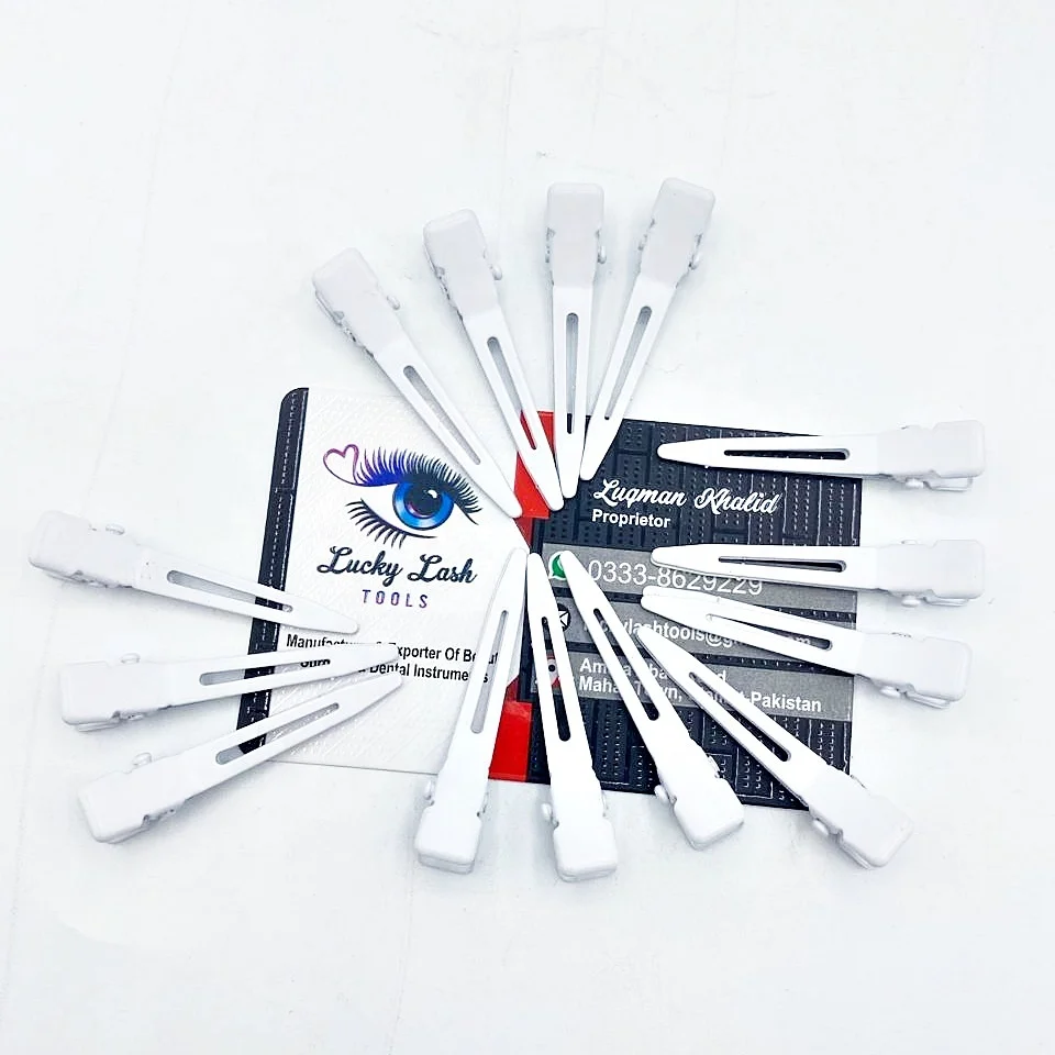 5-Inch Long Metal Hair Styling Clips – Silver Salon Clips (C3116), Choose Your Quantity 9 thumbnail image