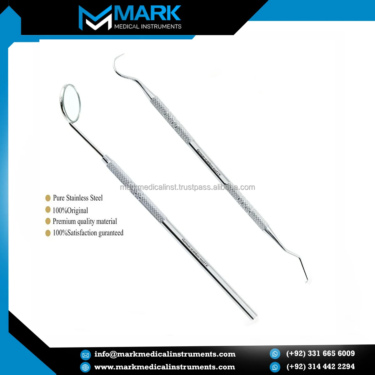 Stainless Steel Dental Tooth Whitening Cleaning Kit Tarter Scrape