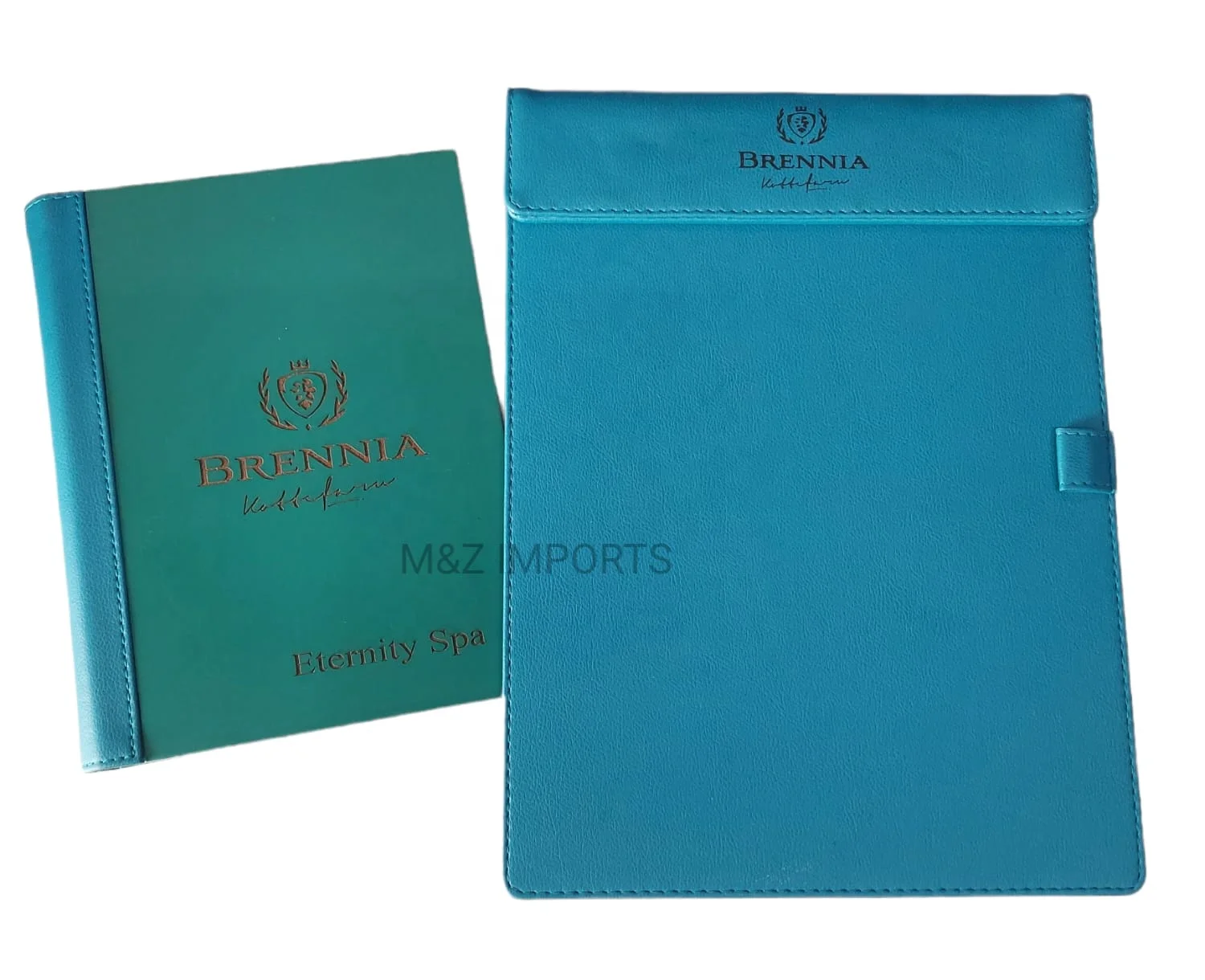 Aqua Blue A4 Leatherette Wood Restaurant Menu Folder Durable Beautiful with  Logo Engraved Menu Holder for Hotels Chafing Dishes, image size:1500x1220