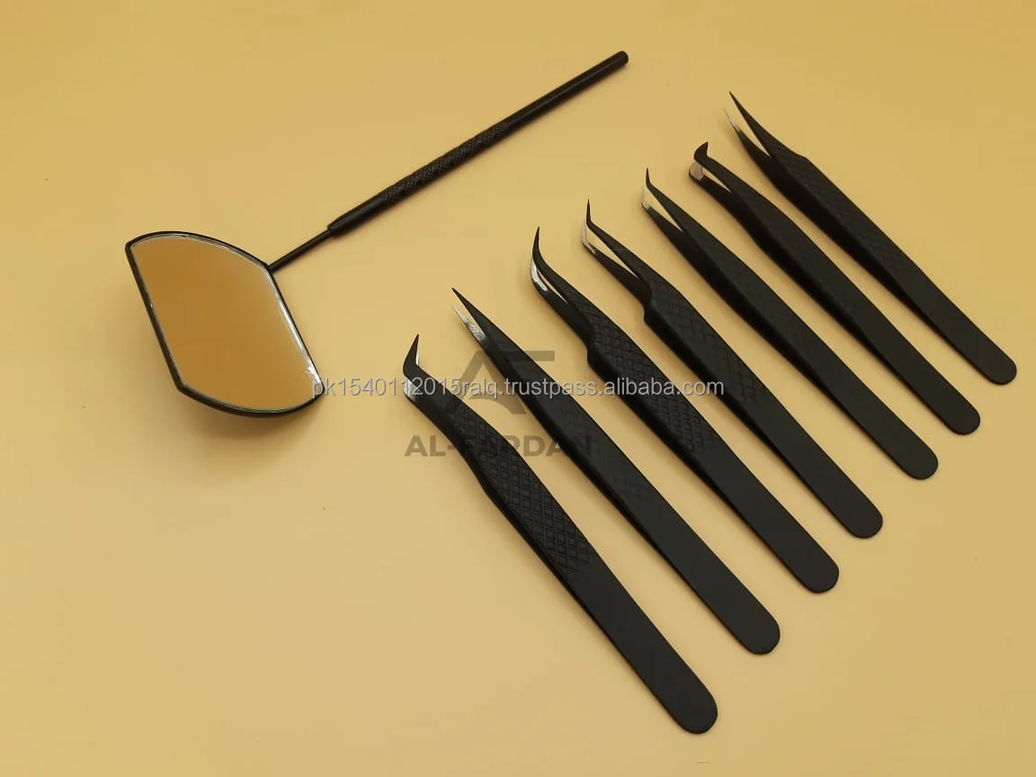 Custom Logo Matte Black Dull Color Russian Volume Diamond Grip Eyelash