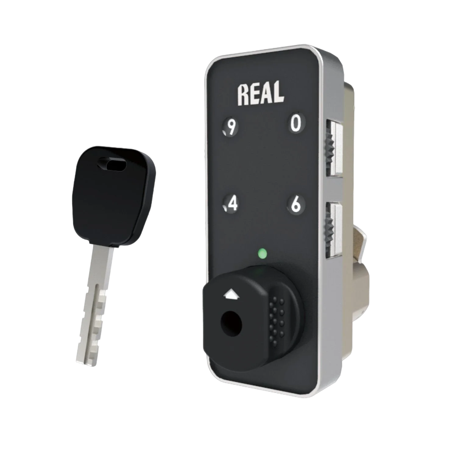 REAL RL-9046-B 4-Digit Lock for Cabinets, Locker / Keyless Combination Lock for Gym, School, Fitness, Spa, Hotel, Shopping Mall