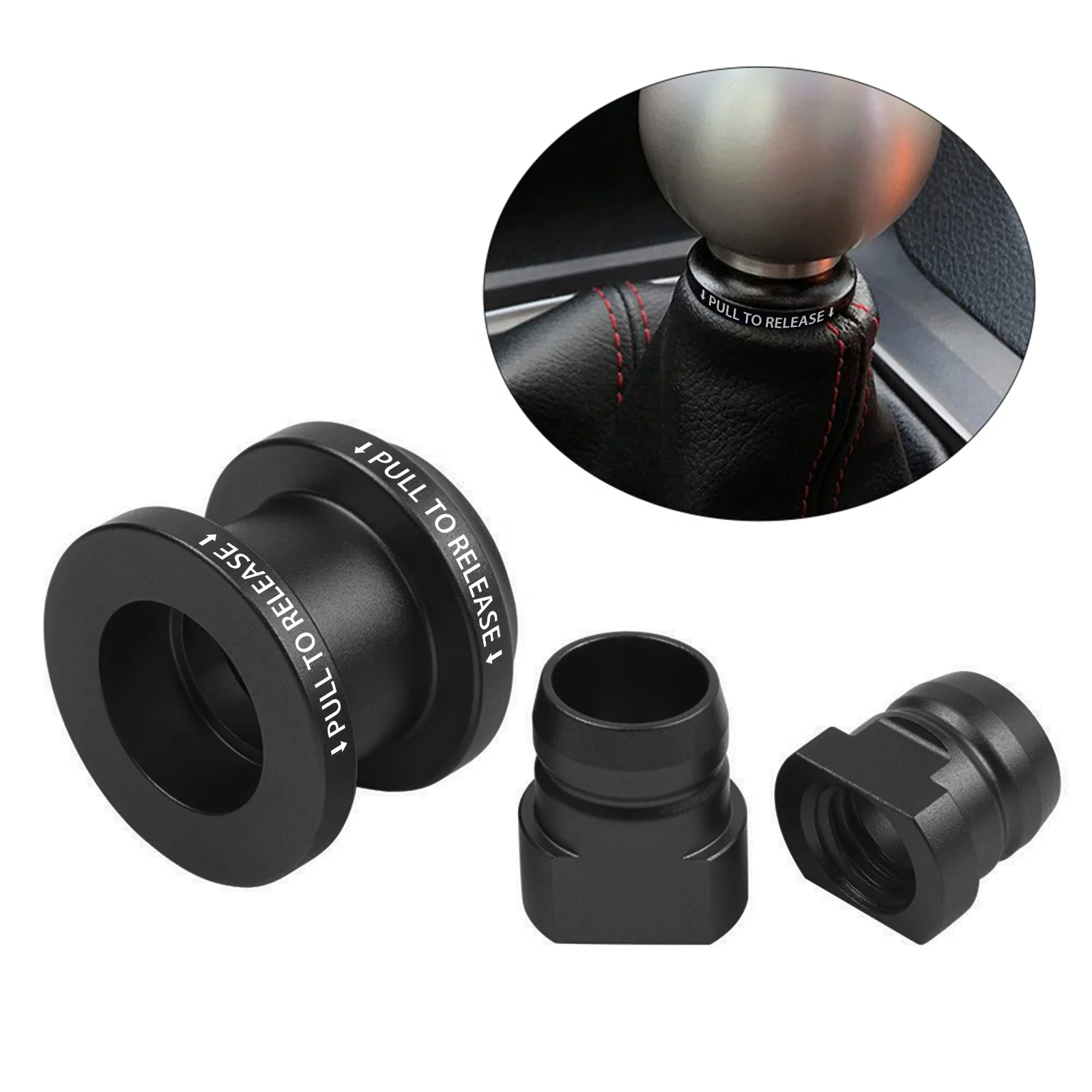 BEVINSEE M10 X 1.5ギアシフトノブブートリテーナーカラーホンダ