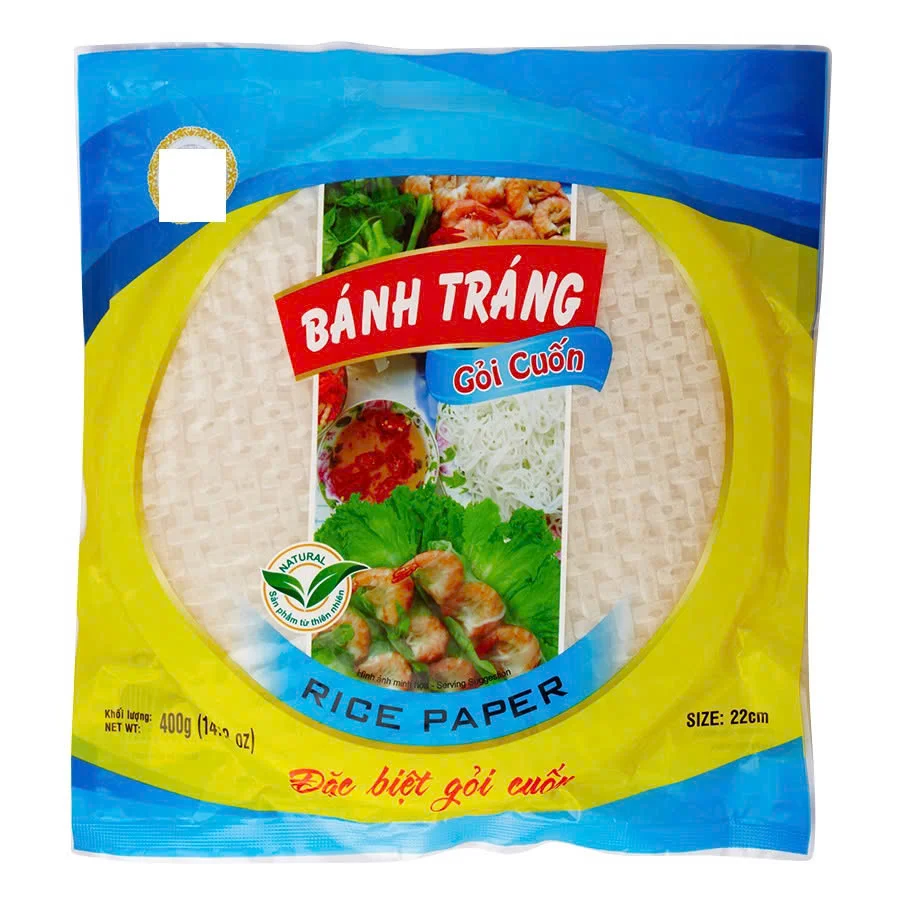 WHOLESALE VIETNAMESE RICE PAPER VERMICELLI /RICE WRAPPER FOR FRESH SPRING ROLL 22CM 20CM 16CM W/A: 0084909740687