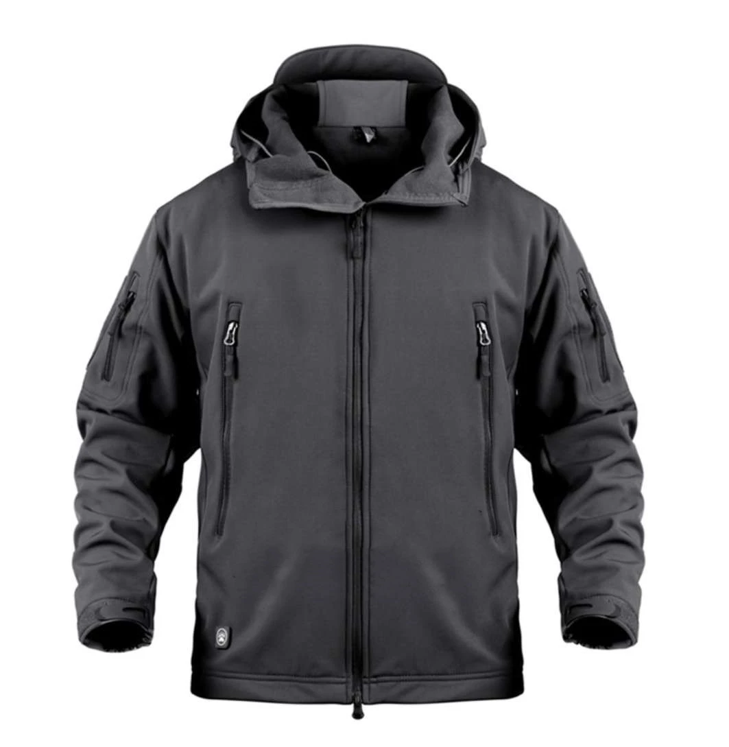 Glory Thermal Hybrid Hooded Insulated Knitted Eco-Friendly Canvas Softshell Waterproof Formal Safari Jacket