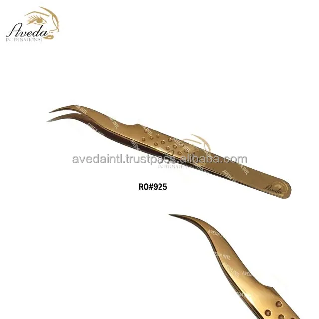 Rainbow Color S Shape Tweezers For Eyelash Extension High Quality Straight Eyelash Tweezer