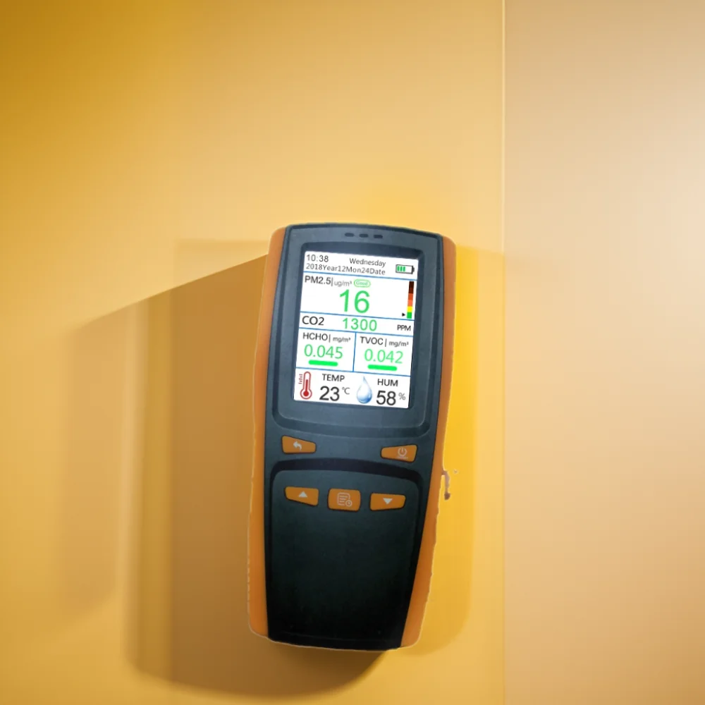 統合5センサーCO2/PM2.5/HCHO/TVOC/温度と湿度/データログ