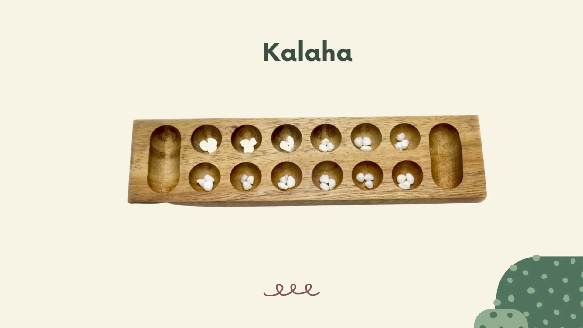 Wooden Kids Table Top Decor Game Mancala Folding For Fun Time Learning