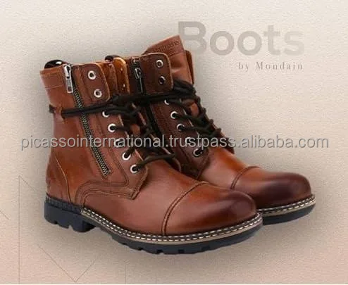 Indian Manufacturer of Superior Quality Wholesale Casual Wear Men's Shoes Genuine Leather Hiking Boots for Bulk Purchase