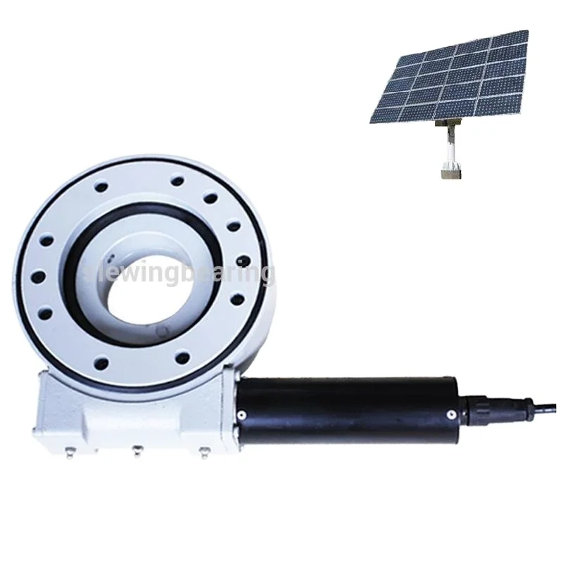 Lightweight 5'' Single Axis Slewing Drive Enclosed Housing Worm Gear for Solar Tracking System Slewing Bearings Product Category
