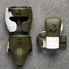 Olive Green - White