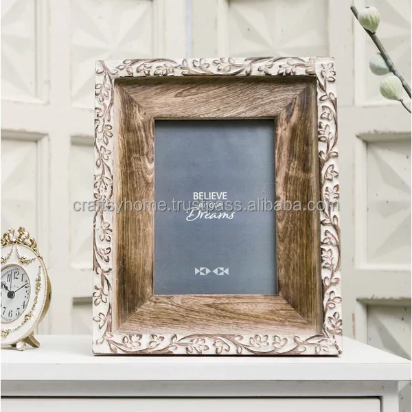 Best Quality Handcrafted Beautiful Rustic Wooden Engraved Picture Photo