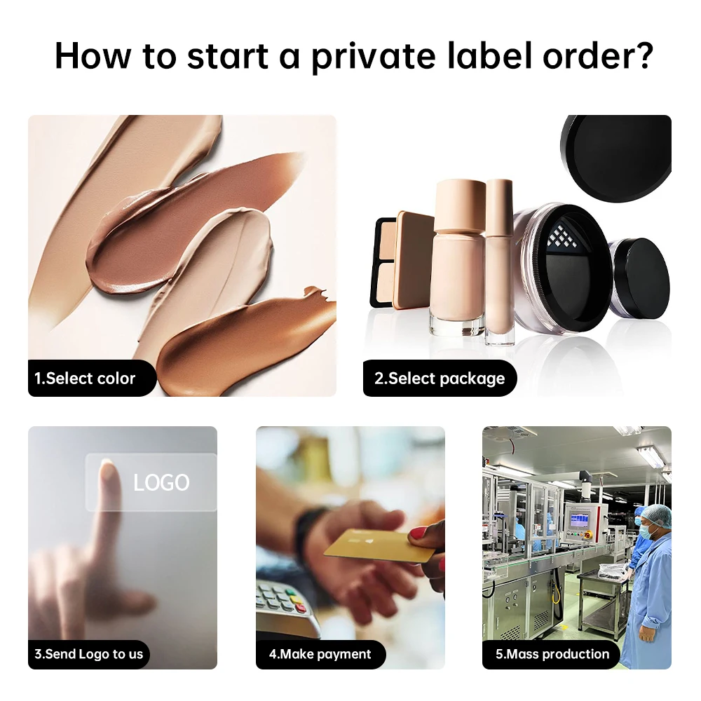 OEM&ODM High Quality Custom Logo Bronzer Powder Makeup Waterproof Vegan Gold Packaging Contour Concealer Face Body Bronzer