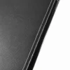 Black with white stitching
