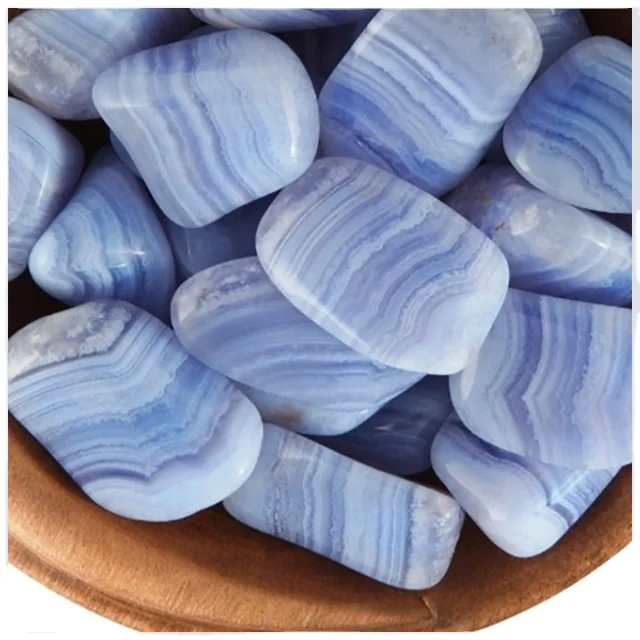 blue lace agate tumbled