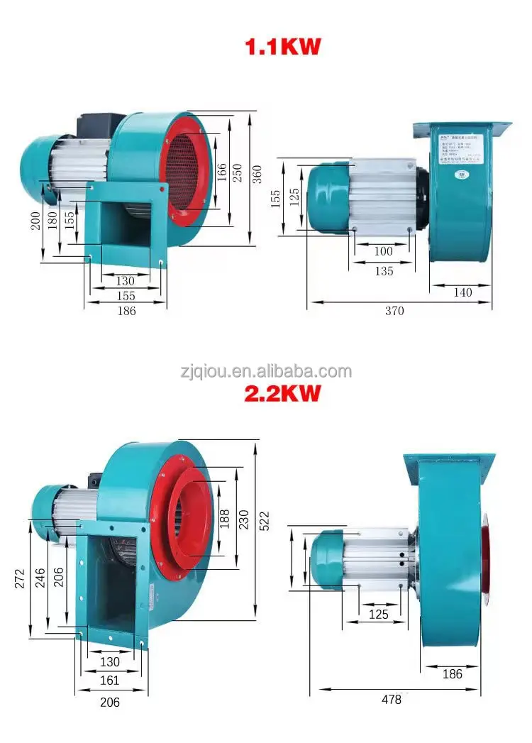 Temperature Centrifugal Cooling Fan, 2.2KW, 220V, 380V, Radial - detail 20