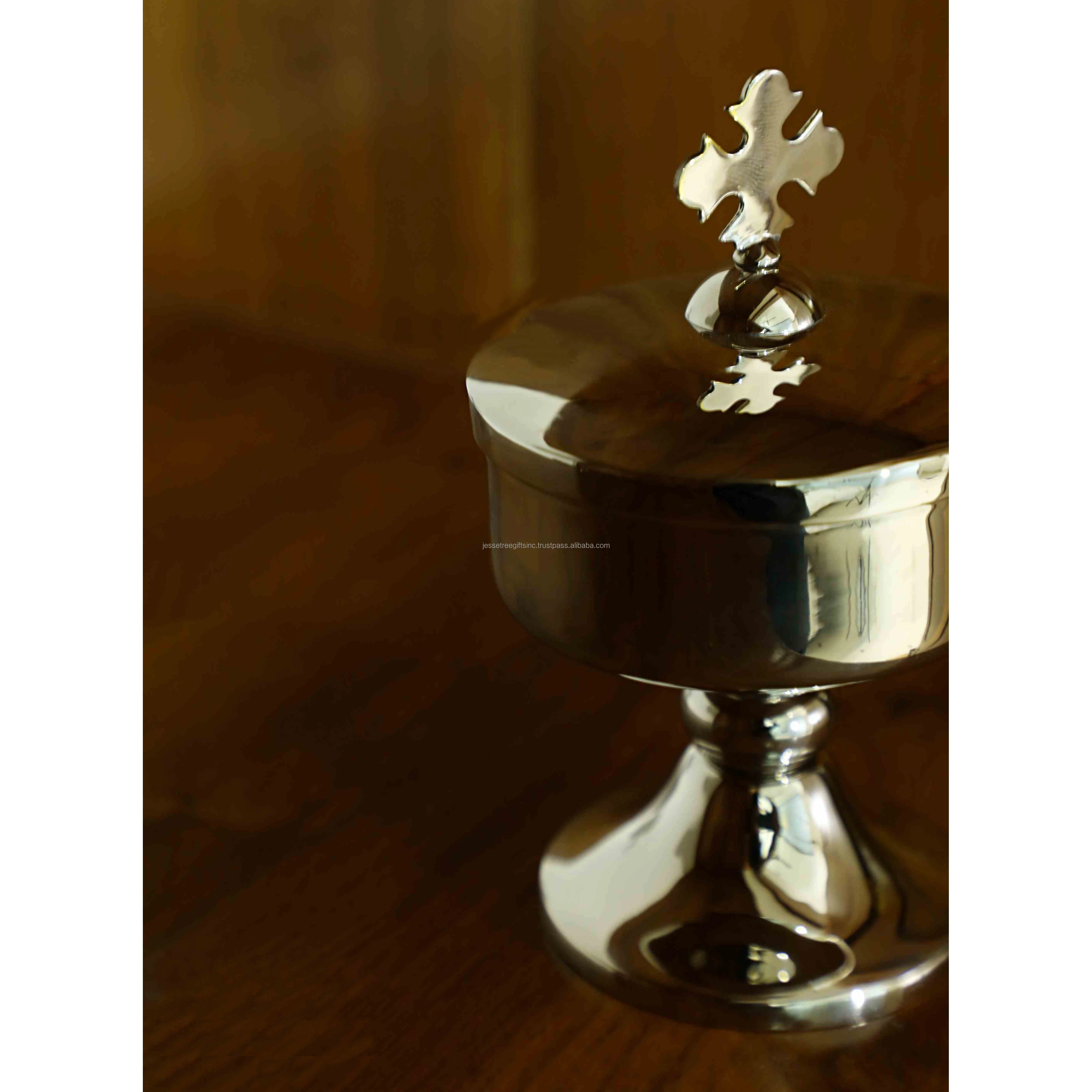 Modern Style Metal Church Ciborium With Nickel Plating Finishing Round ...