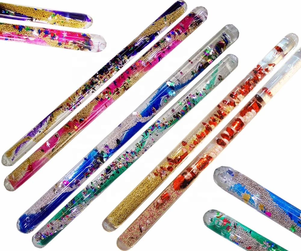 Волшебный Тюбик, блестящая палочка, сенсорный жидкий таймер движения, пузырьковая палочка