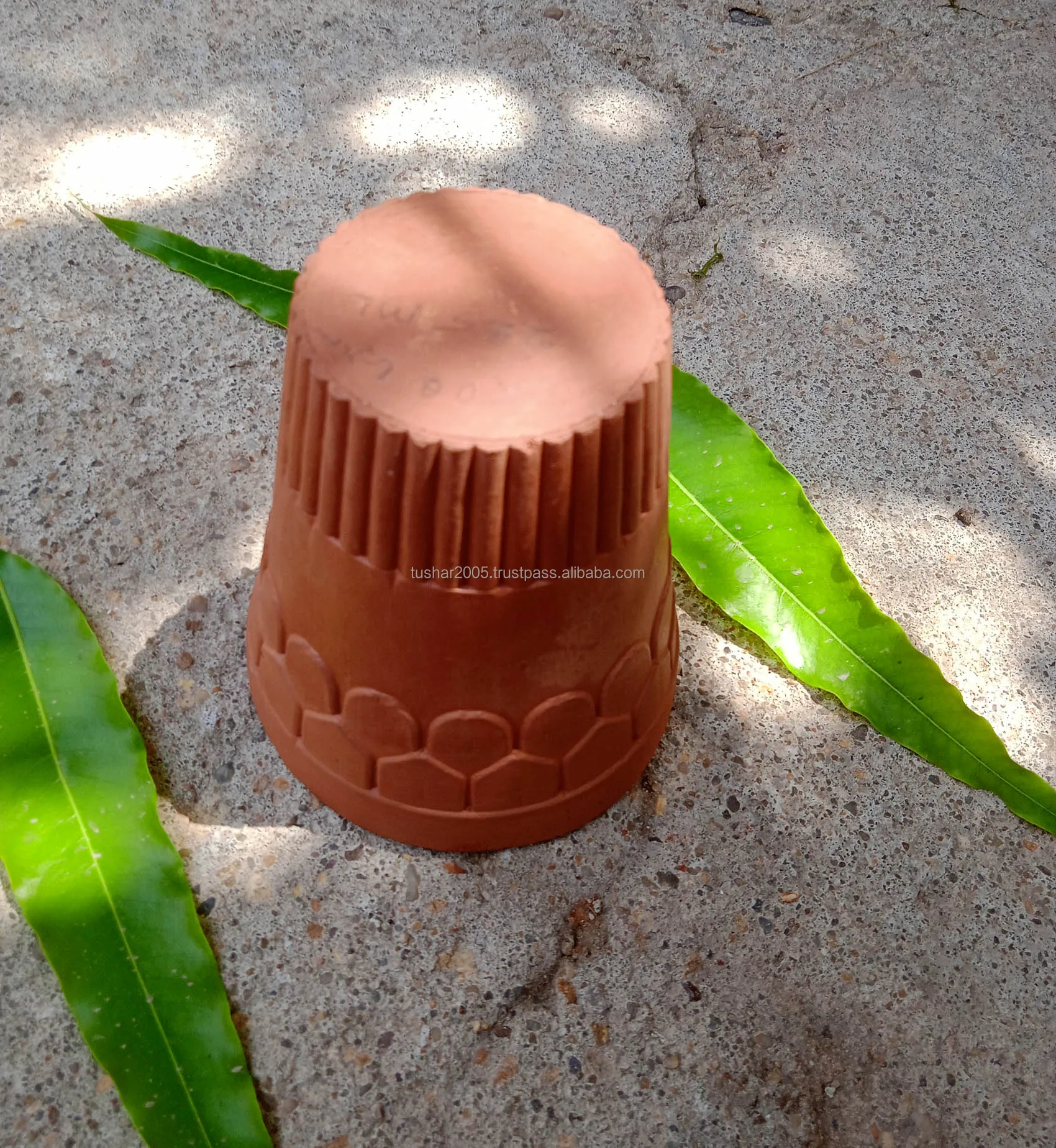 Traditional Handmade Clay Terracotta Conical Eco Friendly Tea Cups For