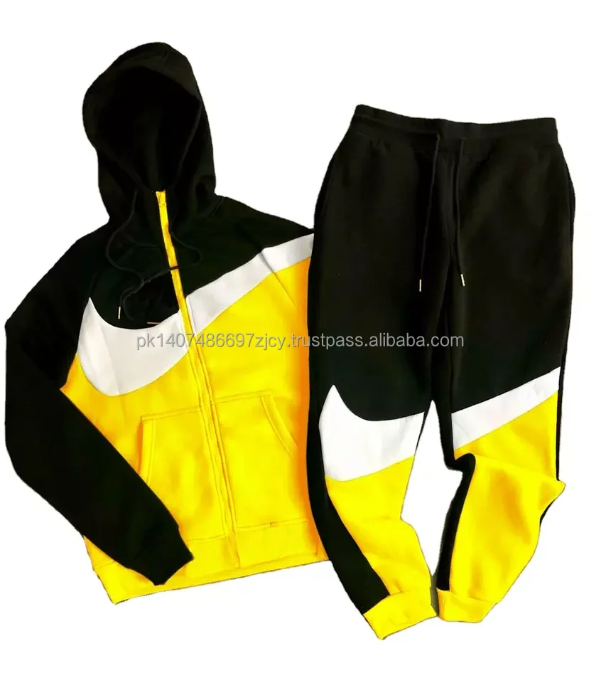 Sports Wears Gym Fitness Tech Fleece Training Tracksuits Men Two Piece