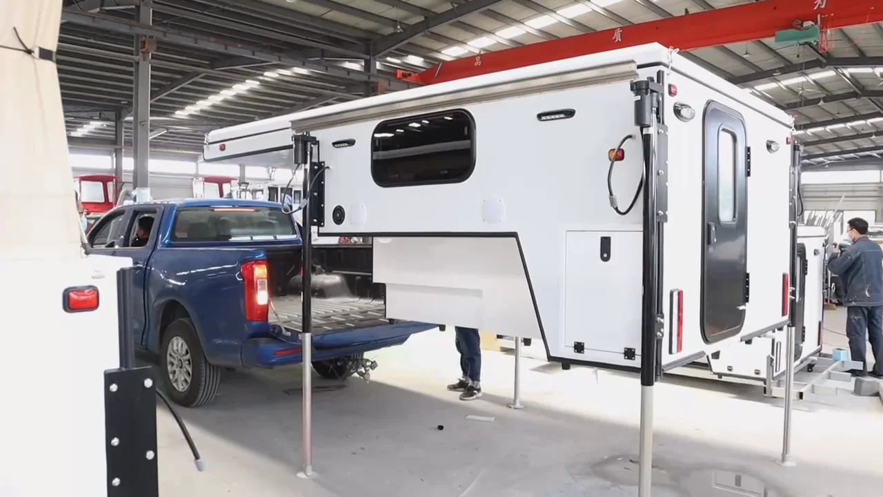 Flatbed Overland 4x4 Mid Truck Camper Trailer Picup Module Pop It Slide