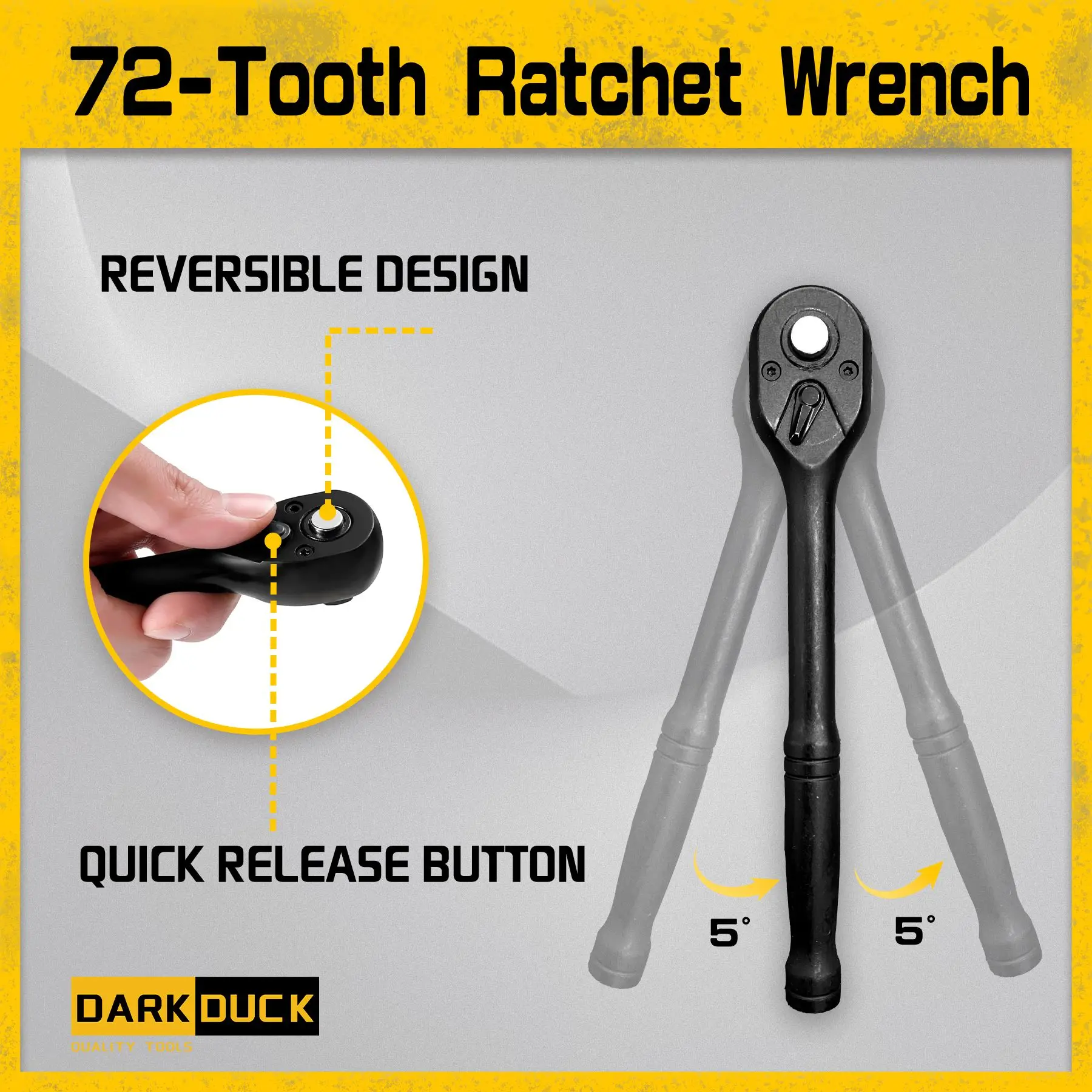 50pcs SAE (5/16\" 3/4\") Metric Impact Socket Set 3/8\" Drive 6-Point Design Ratchet Handle Extension Bar Gloves Includes Sizes