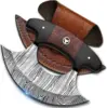 Damascus Steel Black & Red Micarta