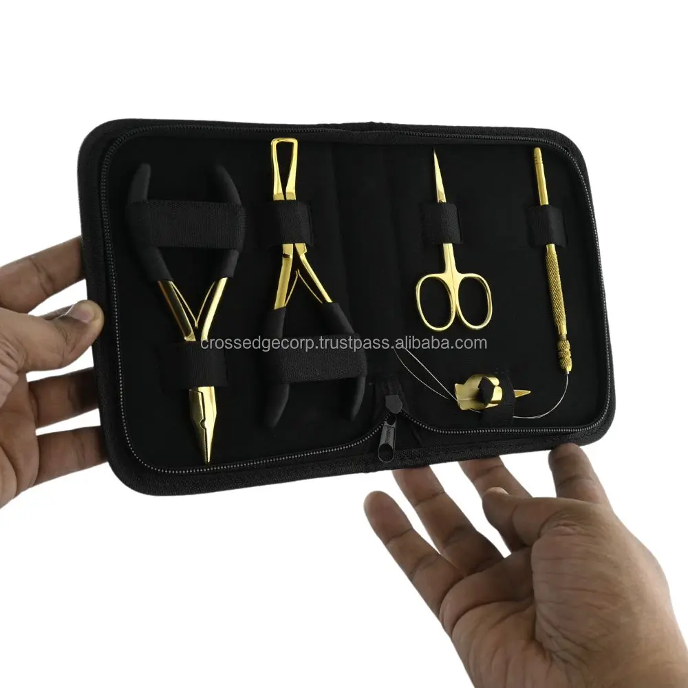 Wholesale Custom Logo Hair Extensions Tools Kit Micro Beads Closer