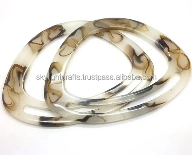 Plastic Bag Handles Parts Resin Acrylic Handmade Buckle / Bag