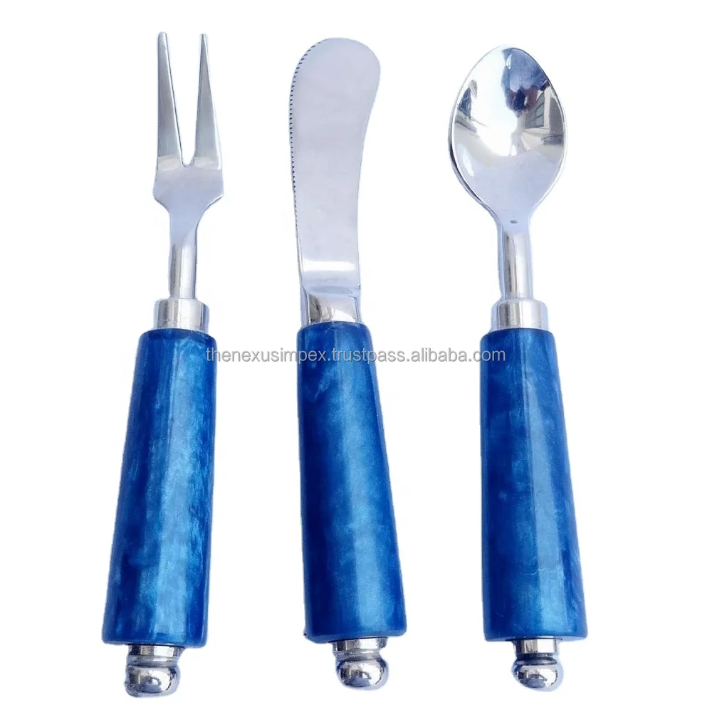 Cheese Knives Set With Marble Handle In New Look For Cheese Cutting In