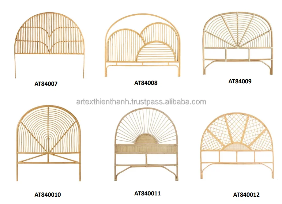 Essential For Bedroom Natural Rattan Bedhead Rattan Headboard With