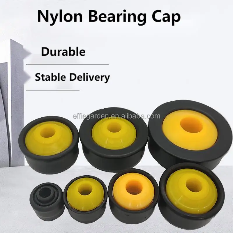 Industrial 60mm Conveyor Roller Plastic End Caps Bearing Housing Of