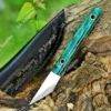 Stainless Steel & Sea Green Resin