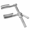 Blades 16mm x 25mm wide.  Arm length  (10.2cm)  Spread (12.1cm).