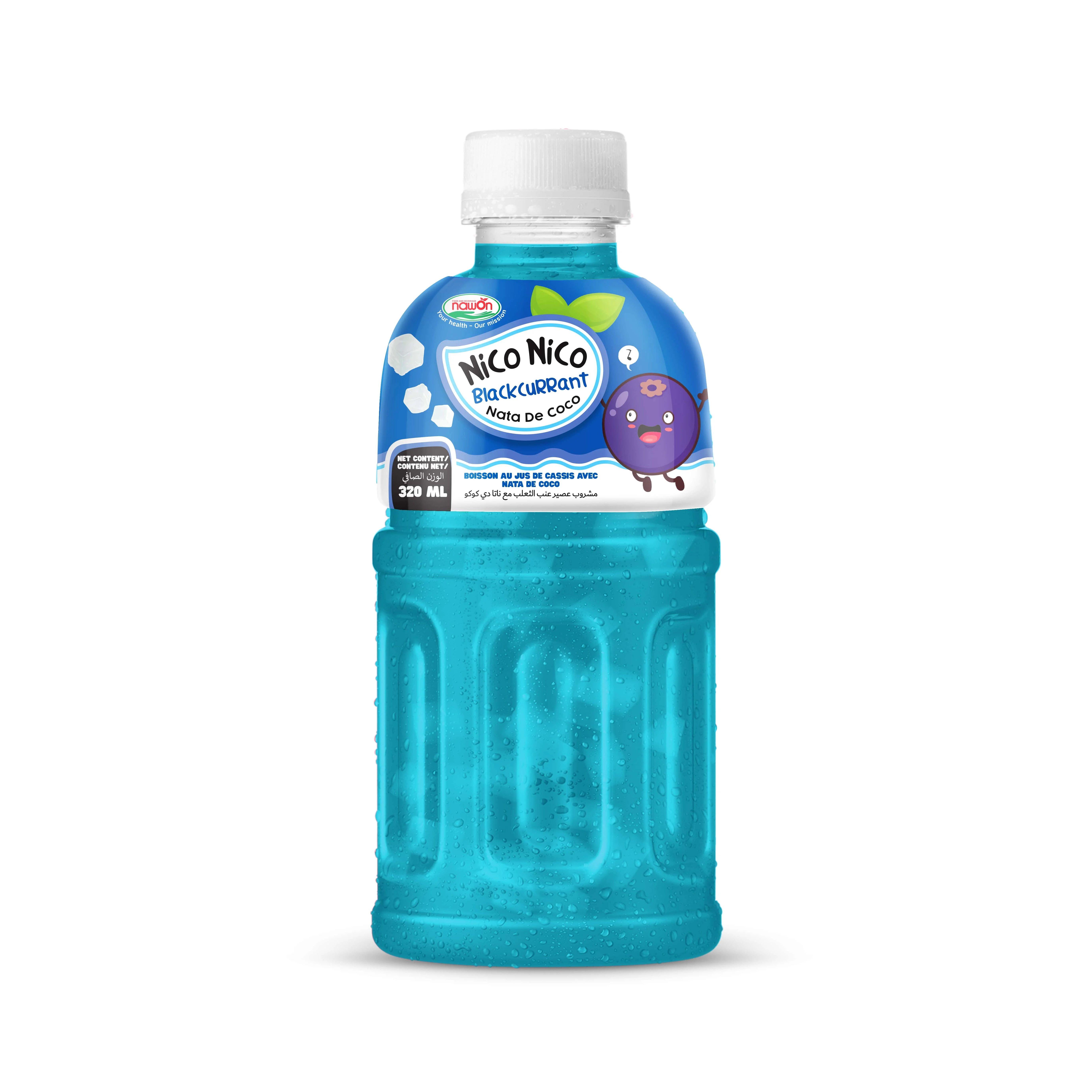 Free Design Label 325ml NAWON Nata De Coco Drink Fruit Juice Nata PET Bottle Bottle Packaging VIETNAM Rani Juice Juice Oem