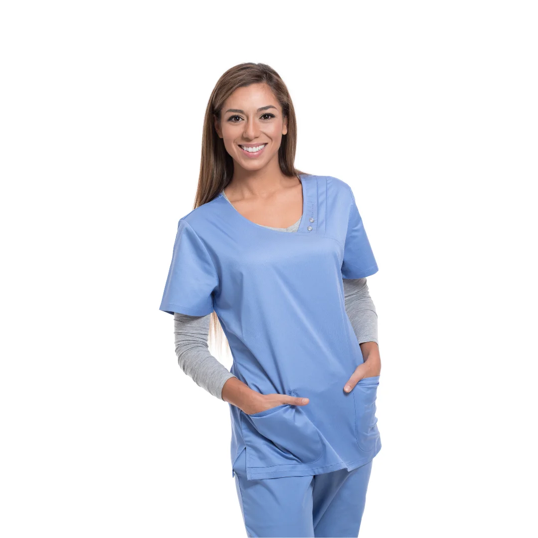 High Quality Soft Fabric Top Scrub Nursing Hospital Uniforms Stylish Breathable Anti-dust Unisex Sao Mai Customizable Sizes