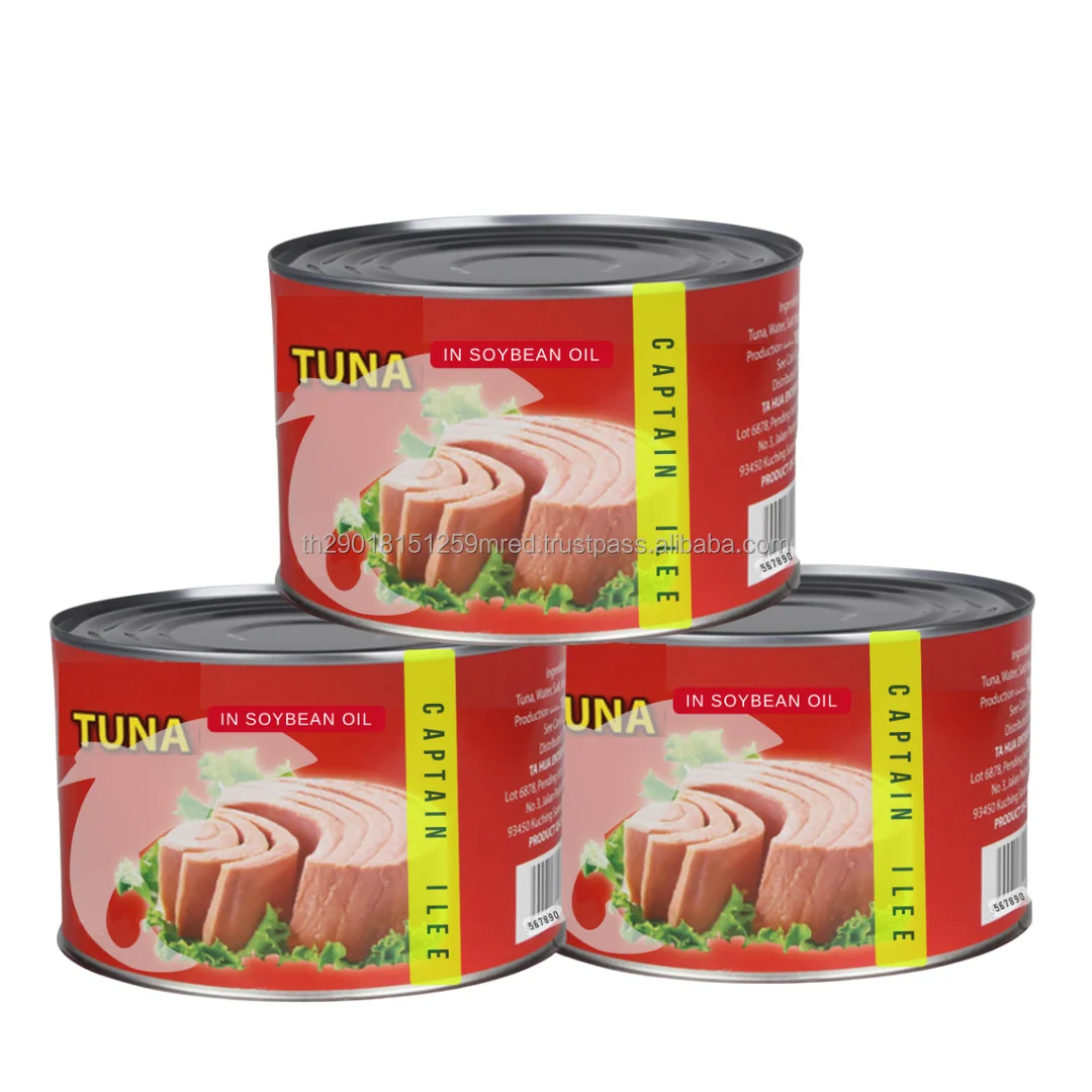 Fresh Fish Canned Skipjack Tuna Shredded In Soybean Oil 60 In Brine 40