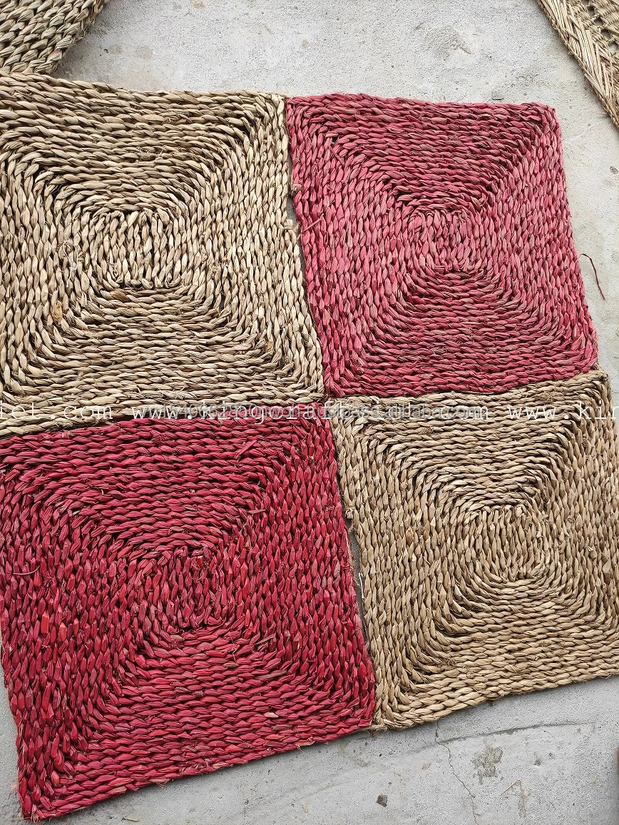 Modern Natural Hallway Runner Handwoven Seagrass Area Rug Vintage