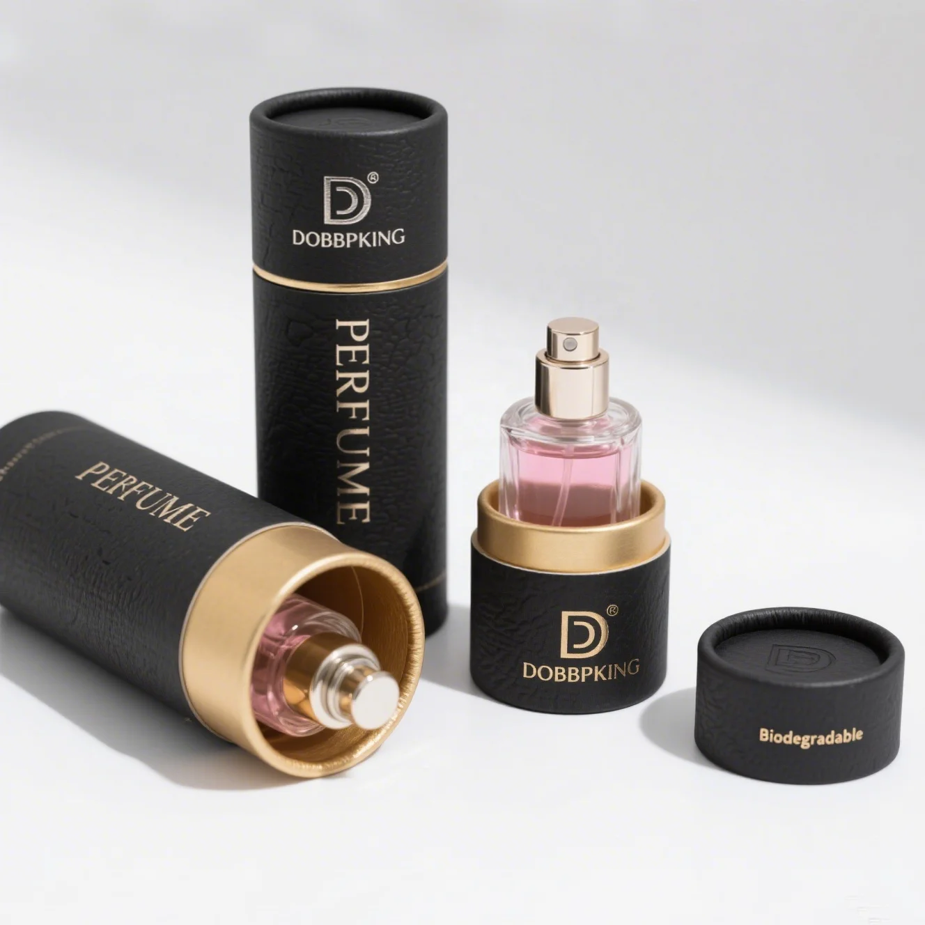 Wholesale Custom Logo Biodegradable Essential Oil Bottle Packaging Tube Cardboard Perfume Cosmetic Paper Tubes