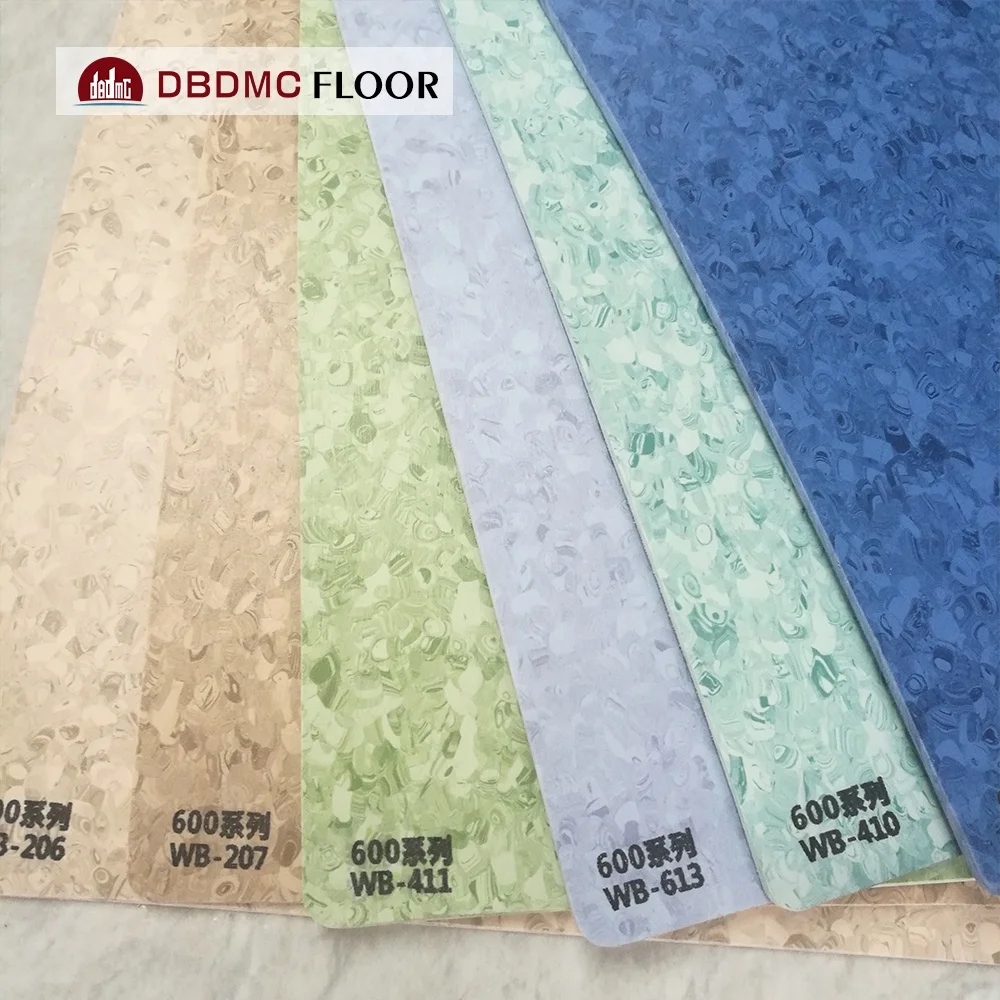 Factory in China Non-Slip PVC Sheets Linoleum Roll Flooring Waterproof Indoor Vinyl Roll for Hospitals 7mm & 8mm Thickness