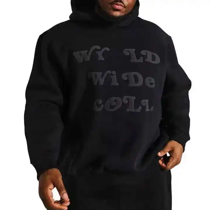 Custom Puff Print Hoodie Oem Odm Premium Cotton Comfortable Factory Price Bulk Streetwear Clothing Supplier