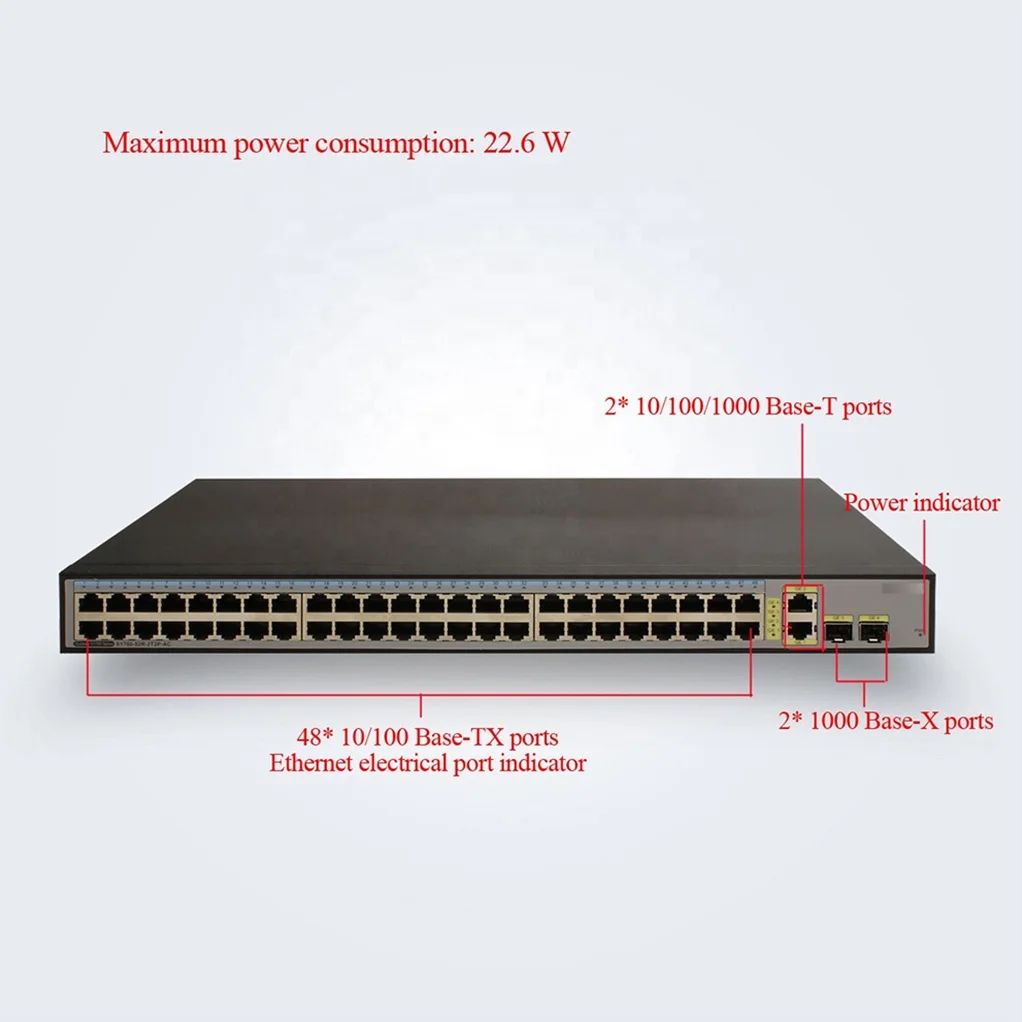 48 порт Gigabit Ethernet-коммутатор S1700-52R-2T2P-AC предприятия сетевой коммутатор с быстрой
