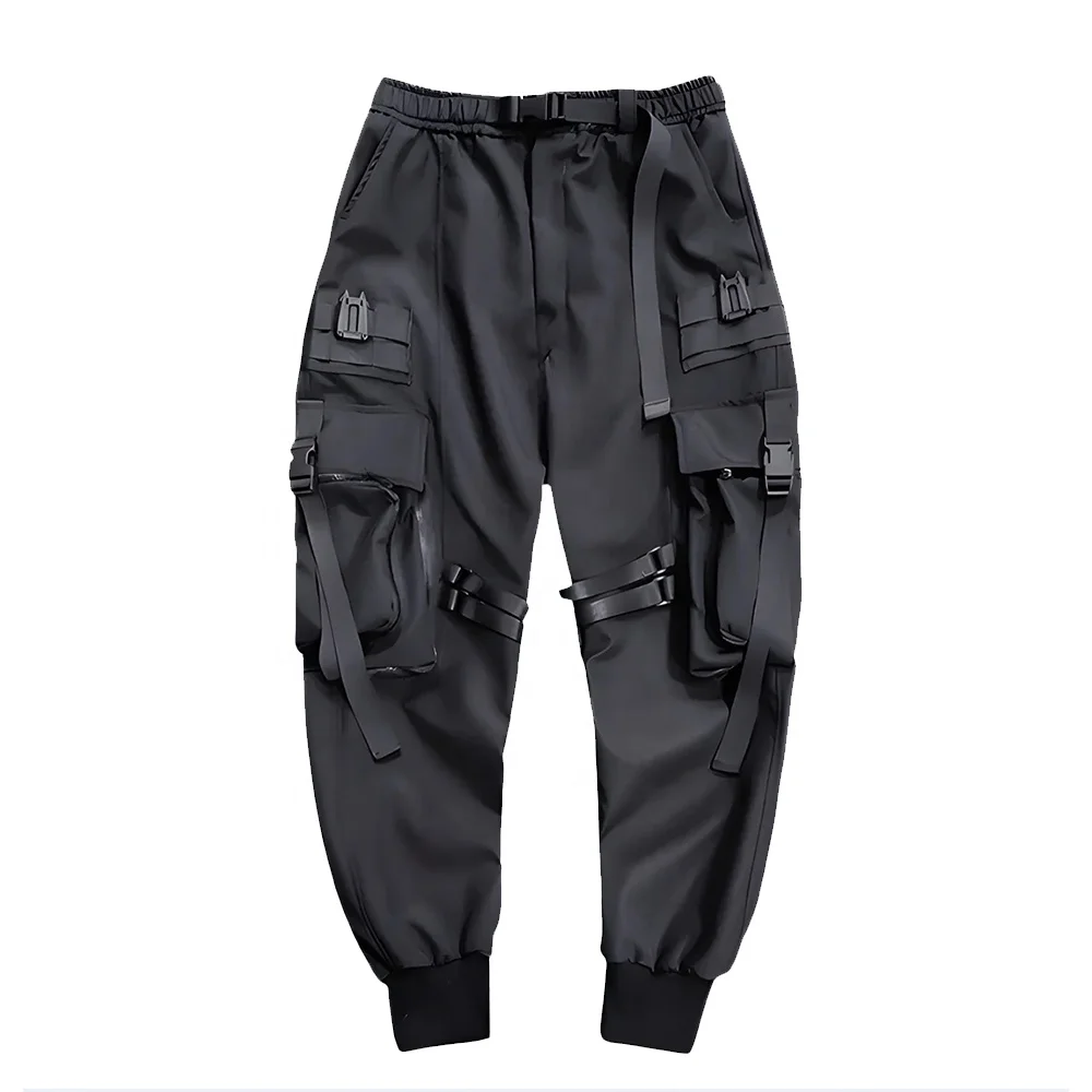Dark Ribbons with Multiple Pockets - Techwear Pants 2024