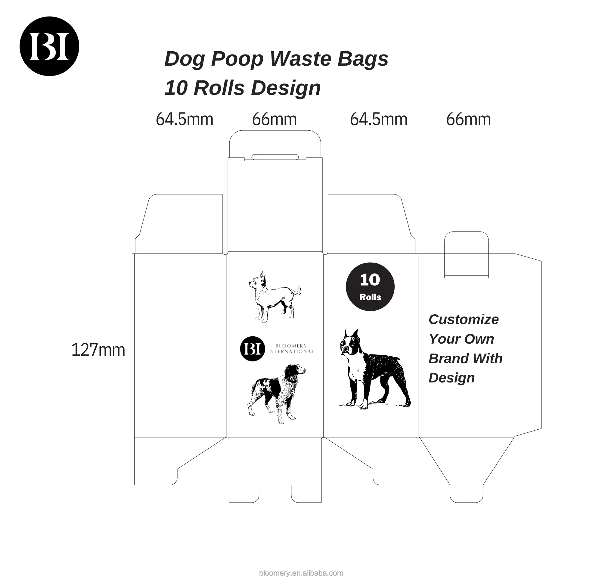 Ecofriendly Custom Ultra Thick And Leakproof Scented Dog Poop Bags