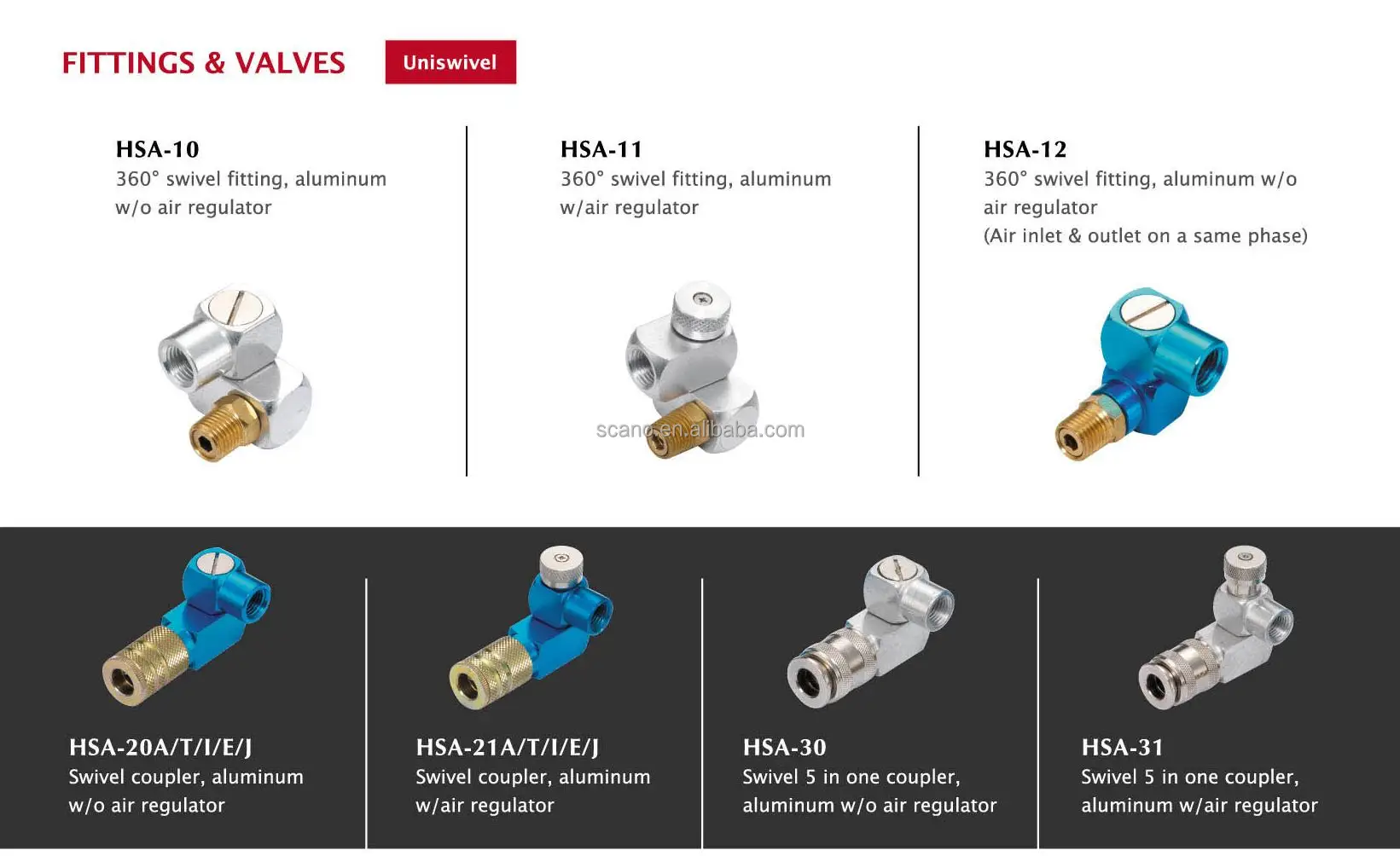 Aluminum Swivel Fitting Coupler Hsa20 Buy Fitting Coupler,Swivel