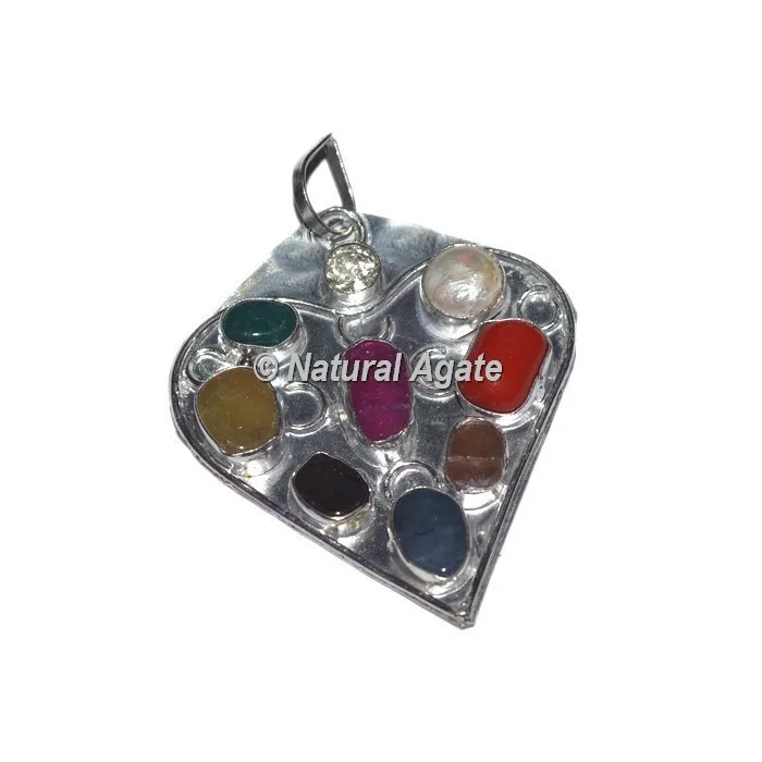 Agate 9 Plate Vastu Pendants | Seven Chakra Pendants