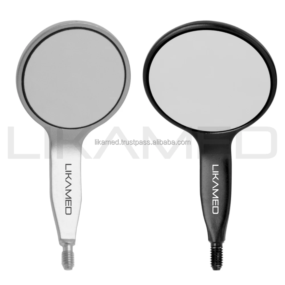 Likamed Dental Double Sided Mouth Mirrors Oral Rhodium Front Surface Dental Mouth Mirror No 4 5