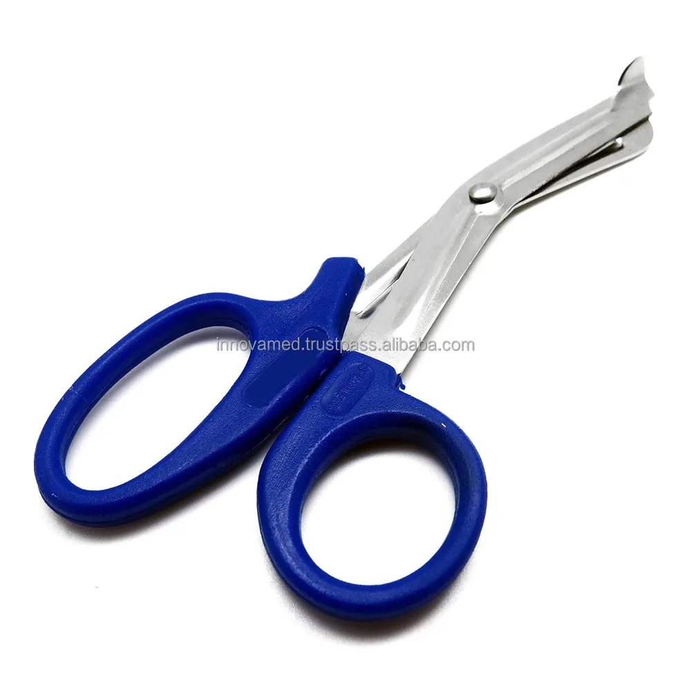 Blue Handle Emt Bandage Trauma Scissors 5.5 Multipurpose Medical