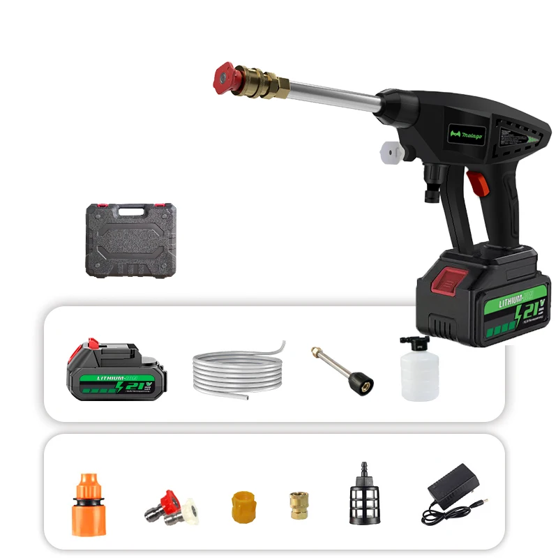 High Pressure Cleaner Machine 24V Lithium Batteries Car Wash Machine Wireless Carwasher Electric Cleaning Machines